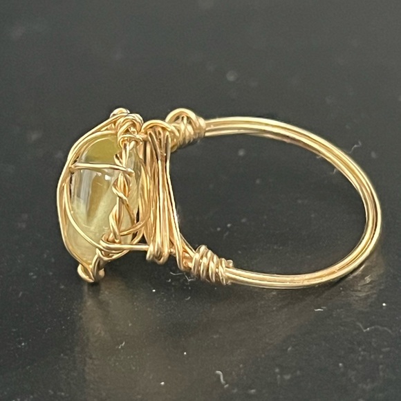 wire ring with citrine stone size 5 - Picture 13 of 14